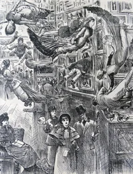 EDISONS Einfallsreichtum, gesehen von George du Maurier