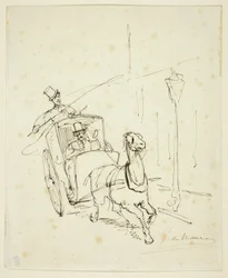 Whistler in einer Droschke