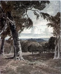 Windsor Park, mit dem Schloss in der Ferne