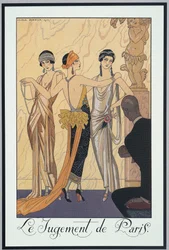 Falbalas et Fanfreluches, Almanach für 1924, Das Urteil des Paris, von George Barbier, Druck