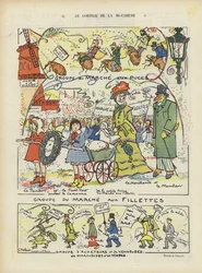 Die Mittfastenprozession. Illustration für Le Rire