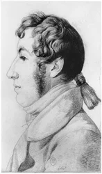 Idiot, Illustration aus einem unveröffentlichten Traktat von Jean Etienne Dominique Esquirol (1772-1840) über die Geisteskranken des Salpetriere-Asyls, ca. 1818