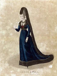 Agnes Sorel, späte 18. Jahrhundert (Lithographie)