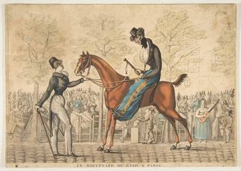 Le Boulevard de Gand in Paris, 19. Jahrhundert