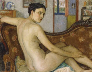 Die Badende mit ihrem Hund; La Baigneuse avec son Chien - De Baadster met Hondje