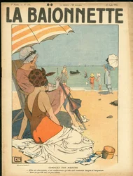 Titelblatt von „La Baionnette“, Satirisch in Farben