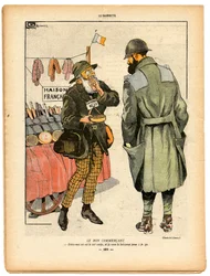 La Baionnette, Satirisch in Farben