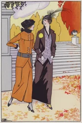 Frauenmode aus den 1920er Jahren von Designerin Augusta Bernard