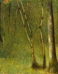 Der Wald bei Pontaubert, 1881.