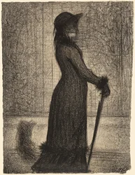 Spaziergang einer Frau (Une élégante)