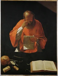 Der heilige Hieronymus beim Lesen