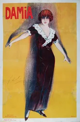 Plakatwerbung für Damia (1889-1978)