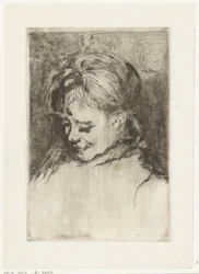 Porträt eines Mädchens, nach links