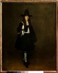 Porträt eines Mannes in Schwarz. 17. Jahrhundert. Maße: 0,67 x 0,53 m. Paris, Musée du Louvre