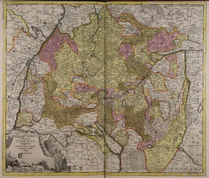 Circulus Suevicus, umfassend alle unterteilten Zustände, aus denen er besteht