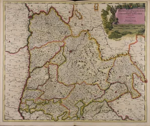 Delphinatus Präfektur, bekannt als Gouvernement de Dauphiné, unterteilt in obere und untere