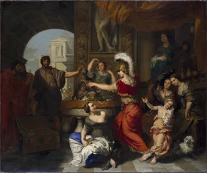 Achilles wird von Odysseus unter den Töchtern des Lykomedes auf Skyros entdeckt