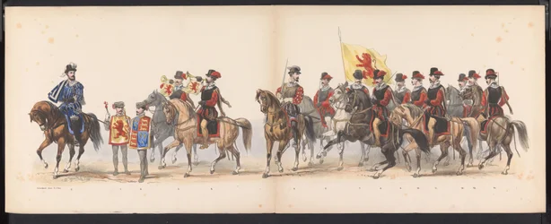 Maskerade der Leidener Studenten, 1870 (Platte 1)