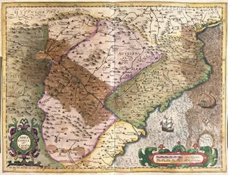 Aragon und Katalonien, Spanien (Gravur)