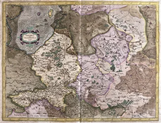 Gelderland und Overijssel, Niederlande (Gravur)
