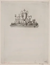 Stillleben mit Silbergegenständen