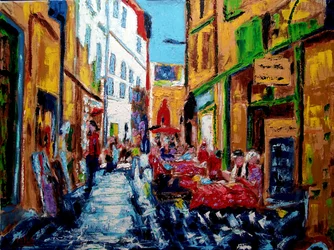 Straße in Perpignan, 2020