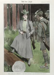 Eine Frau bei der Jagd - Deutsches Dokument
