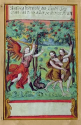 Adam und Eva aus dem Garten Eden vertrieben, ca. 1640
