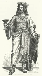 Alboin, König der Langobarden (Gravur)