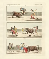 Stierkämpfe der Spanier