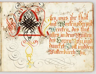 Kalligraphisches Manuskript, Augsburg, ca. 1720-30