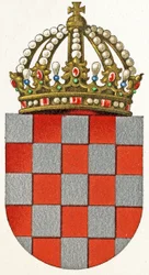Wappen von Kroatien, ca. 1898
