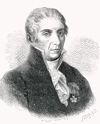 Graf Alessandro Volta (1745-1827) graviert von Adolf Closs (1840-94)