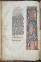 David als Harfenspieler im Vorwort zu den Psalmen, die 