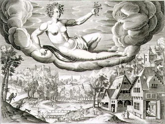 Morgendämmerung, graviert von Paul Furst (ca. 1605-66)