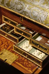 Detail einer Kassette mit klassischen Szenen, Mitte des 17. Jahrhunderts (Detail)