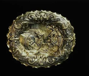 Schale mit Darstellung von Diogenes und Alexander dem Großen, Augsburg