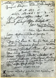 Eintrag in den Universitätsakten von Halle, mit Händels Namen, 1702