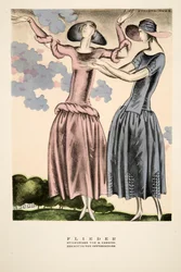 "Flieder", Anzeige für Bekleidung von M. Gerstel, aus Styl, veröffentlicht 1922