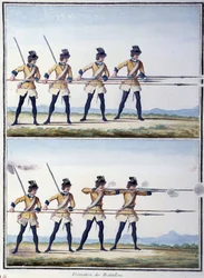 Formation von Bataillonen - in „Meine Träume“ von dem Grafen von Sachsen