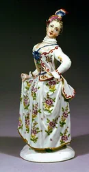 Fürstenberg-Figur einer Dame