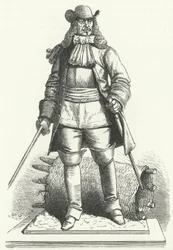 Georg von Derfflinger, deutscher Feldmarschall in der Armee von Brandenburg-Preußen (Stich)