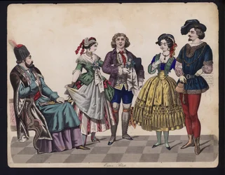 Deutsche Modeplatte, Mitte des 19. Jahrhunderts