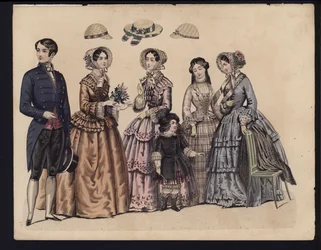 Deutsche Modeplatte, Mitte 19. Jahrhundert