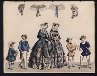 Deutsche Modeplatte, Mitte des 19. Jahrhunderts