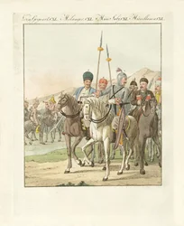 Unregelmäßige leichte russische Kavallerie