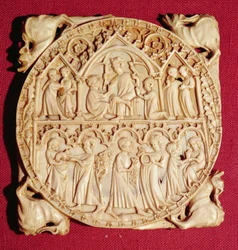 Elfenbein-Spiegelkasten, ca. 1360-70
