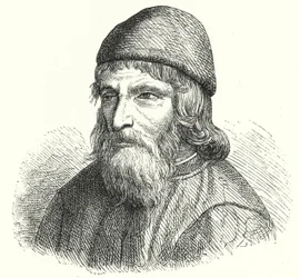 Johannes Trithemius, deutscher Benediktinerabt und Universalgelehrter (Gravur)