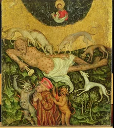 Lazarus und der reiche Mann, ca. 1400