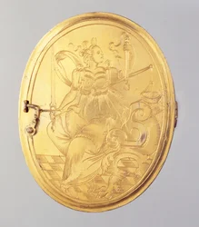Medaillon mit Wachsminiaturporträt von Landgraf Wilhelm IV